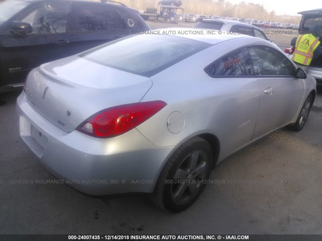 1G2ZH17N494141381 - 2009 PONTIAC G6 GT SILVER photo 4