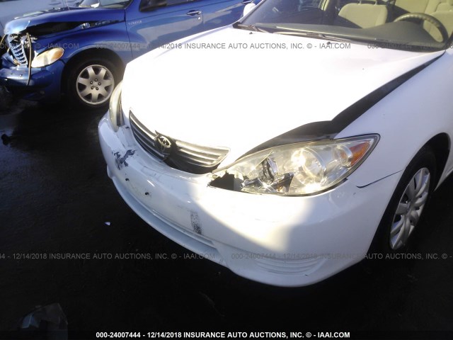 4T1BE32K85U424970 - 2005 TOYOTA CAMRY LE/XLE/SE WHITE photo 6