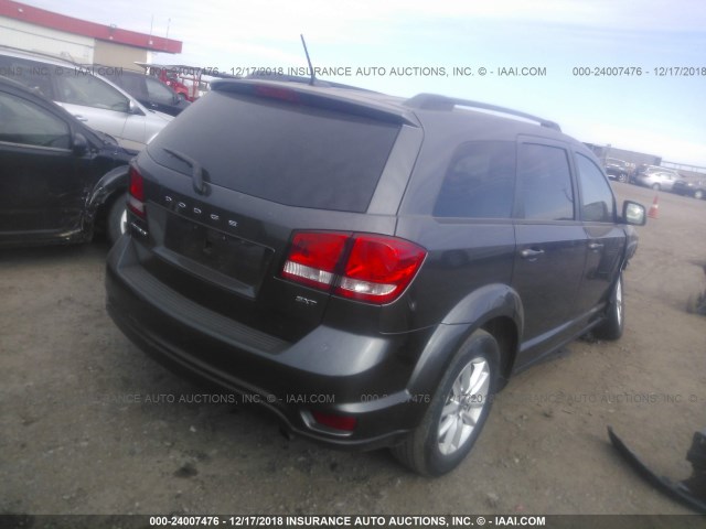 3C4PDCBB3FT551893 - 2015 DODGE JOURNEY SXT GRAY photo 4