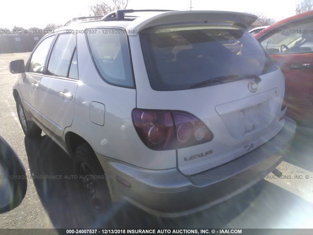 JT6HF10U3Y0128827 - 2000 LEXUS RX 300 WHITE photo 3