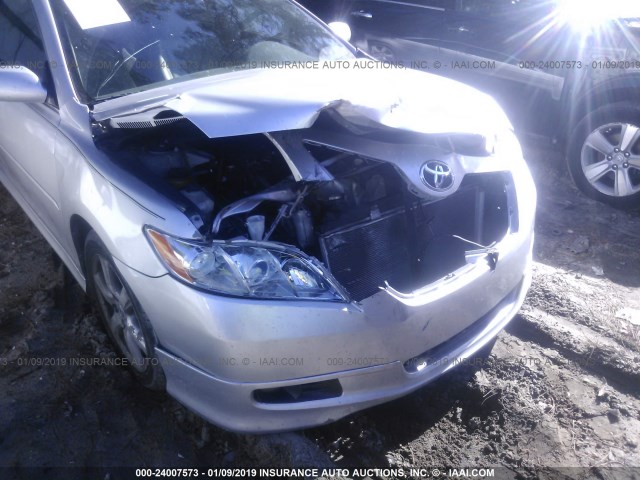 4T1BE46K07U069408 - 2007 TOYOTA CAMRY NEW GENERAT CE/LE/XLE/SE SILVER photo 6