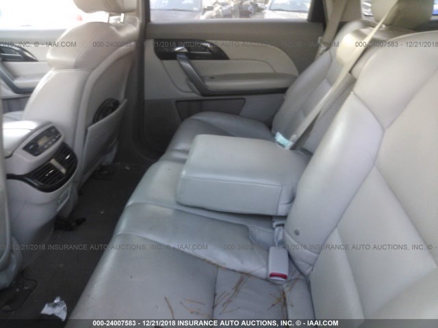 2HNYD28449H523518 - 2009 ACURA MDX TECHNOLOGY WHITE photo 8