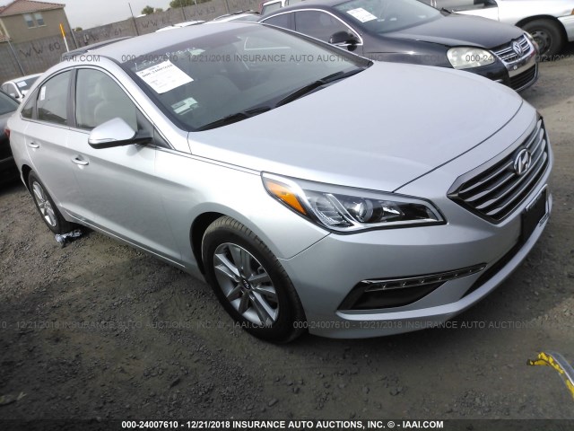 5NPE24AA6FH190297 - 2015 HYUNDAI SONATA ECO SILVER photo 1