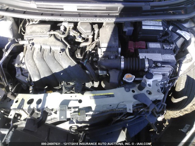 3N1CE2CP9GL357213 - 2016 NISSAN VERSA NOTE S/S PLUS/SV/SL/SR GRAY photo 10