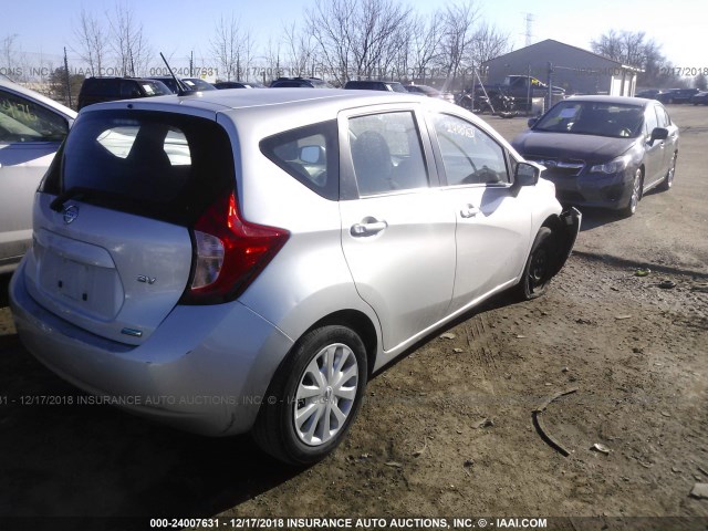 3N1CE2CP9GL357213 - 2016 NISSAN VERSA NOTE S/S PLUS/SV/SL/SR GRAY photo 4