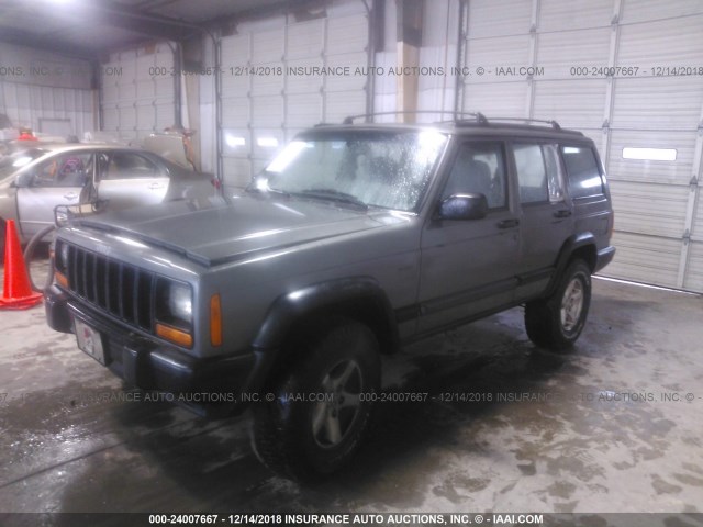 1J4FJ68S7WL132657 - 1998 JEEP CHEROKEE SPORT/CLASSIC GRAY photo 2