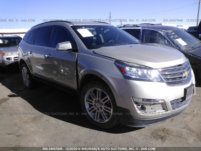 1GNKRGKD0FJ160672 - 2015 CHEVROLET TRAVERSE LT TAN photo 1