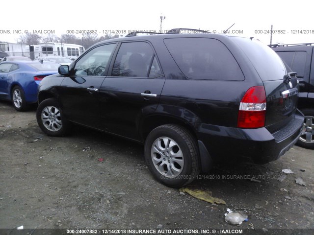 2HNYD18753H542610 - 2003 ACURA MDX TOURING BLACK photo 3