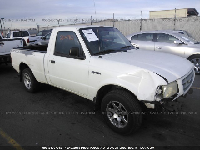 1FTYR10UX1PA45991 - 2001 FORD RANGER WHITE photo 1