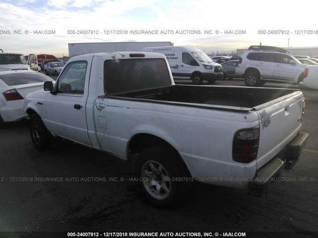 1FTYR10UX1PA45991 - 2001 FORD RANGER WHITE photo 3