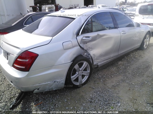 WDDNG7BB6AA287838 - 2010 MERCEDES-BENZ S 550 SILVER photo 4