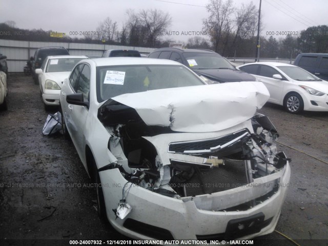 1G11A5SAXDF347044 - 2013 CHEVROLET MALIBU LS WHITE photo 1