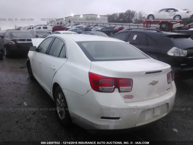 1G11A5SAXDF347044 - 2013 CHEVROLET MALIBU LS WHITE photo 3