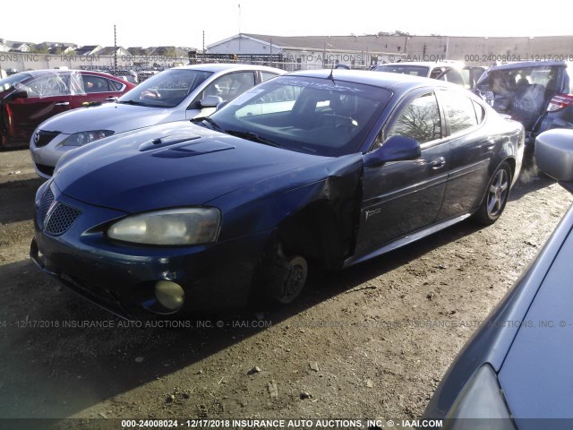 2G2WR524241366747 - 2004 PONTIAC GRAND PRIX GTP BLUE photo 2