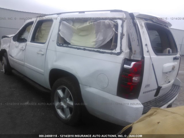 1GNFK16398J120971 - 2008 CHEVROLET SUBURBAN K1500 LS WHITE photo 3