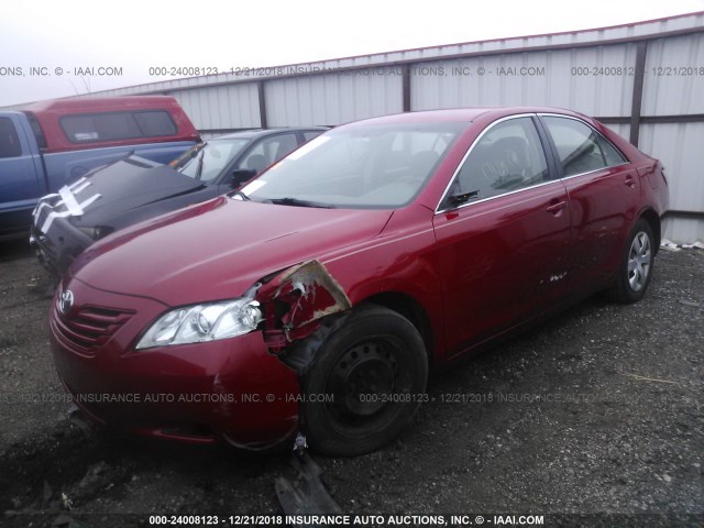 4T1BE46K47U067905 - 2007 TOYOTA CAMRY NEW GENERAT CE/LE/XLE/SE RED photo 2