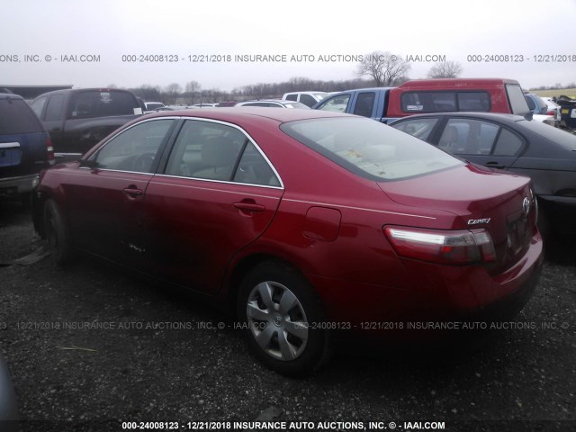 4T1BE46K47U067905 - 2007 TOYOTA CAMRY NEW GENERAT CE/LE/XLE/SE RED photo 3