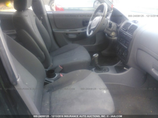 KMHCG45C33U475301 - 2003 HYUNDAI ACCENT GL BLACK photo 5