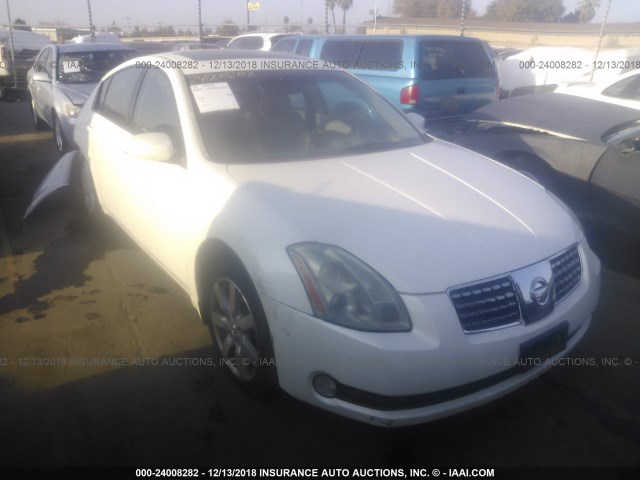 1N4BA41E66C831989 - 2006 NISSAN MAXIMA SE/SL WHITE photo 1