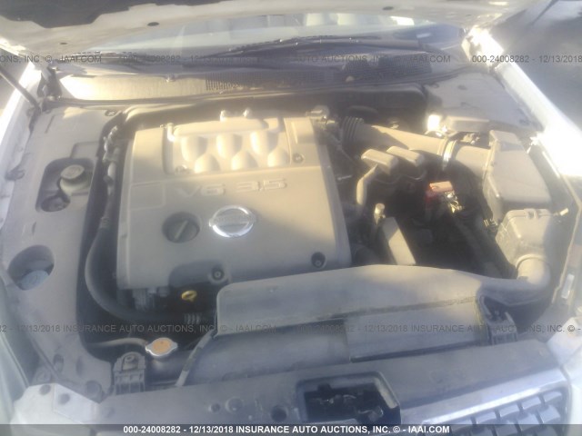 1N4BA41E66C831989 - 2006 NISSAN MAXIMA SE/SL WHITE photo 10