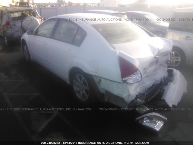 1N4BA41E66C831989 - 2006 NISSAN MAXIMA SE/SL WHITE photo 3