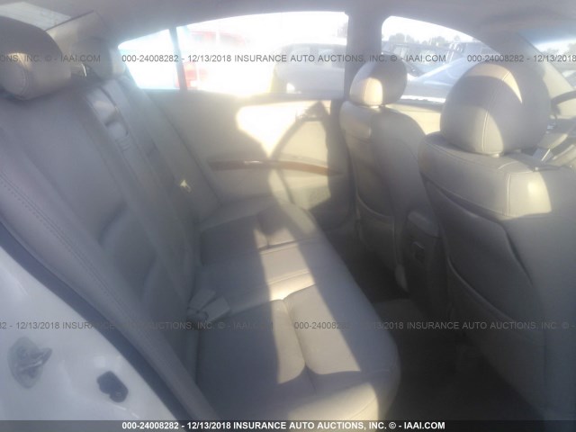 1N4BA41E66C831989 - 2006 NISSAN MAXIMA SE/SL WHITE photo 8