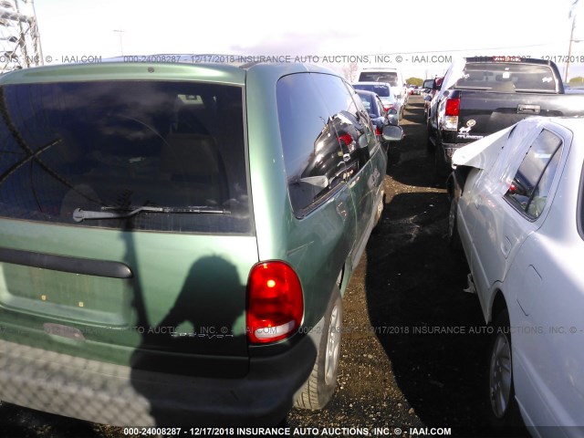 2B4GP25R8XR260656 - 1999 DODGE CARAVAN GREEN photo 4