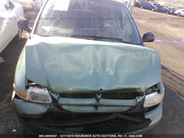 2B4GP25R8XR260656 - 1999 DODGE CARAVAN GREEN photo 6