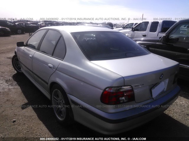 WBADN6344YGM69323 - 2000 BMW 540 I AUTOMATIC SILVER photo 3