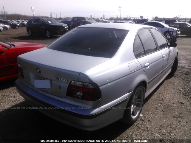 WBADN6344YGM69323 - 2000 BMW 540 I AUTOMATIC SILVER photo 4