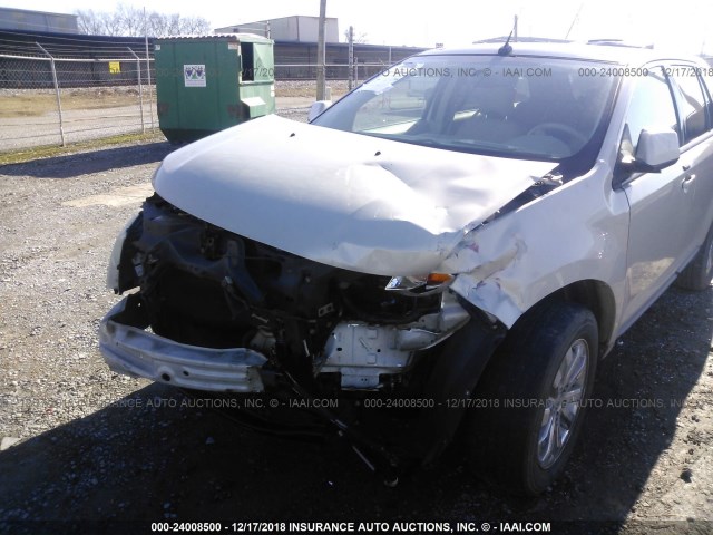 2FMDK39C27BB58550 - 2007 FORD EDGE SEL PLUS WHITE photo 6