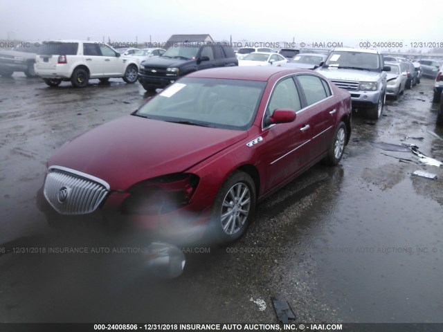 1G4HC5EM8AU128771 - 2010 BUICK LUCERNE CXL RED photo 2