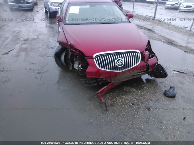 1G4HC5EM8AU128771 - 2010 BUICK LUCERNE CXL RED photo 6