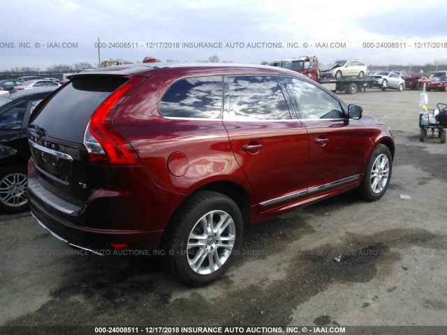 YV426MDB3F2588870 - 2015 VOLVO XC60 T5/PREMIER MAROON photo 4