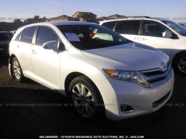 4T3BA3BB7EU061726 - 2014 TOYOTA VENZA LE/XLE WHITE photo 1