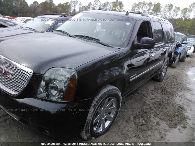 1GKUKMEF3AR202591 - 2010 GMC YUKON XL DENALI BLACK photo 2