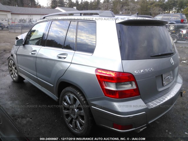 WDCGG8HB8CF899698 - 2012 MERCEDES-BENZ GLK 350 4MATIC GRAY photo 3