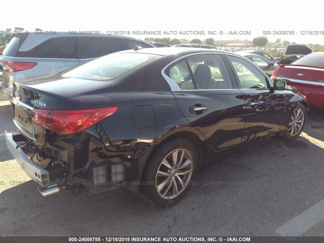 JN1BV7AP7FM351426 - 2015 INFINITI Q50 PREMIUM/SPORT BLACK photo 4