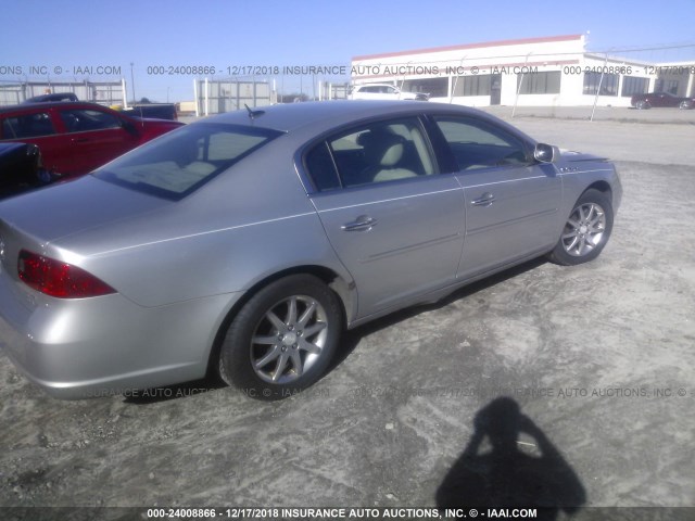 1G4HD57247U236127 - 2007 BUICK LUCERNE CXL SILVER photo 4