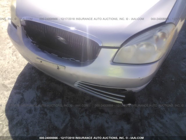 1G4HD57247U236127 - 2007 BUICK LUCERNE CXL SILVER photo 6