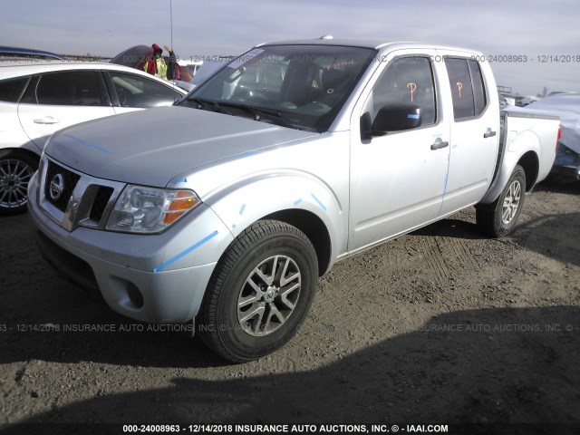 1N6AD0ER3GN737400 - 2016 NISSAN FRONTIER S/SV/SL/PRO-4X SILVER photo 2