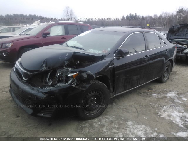 4T1BD1FK4EU134369 - 2014 TOYOTA CAMRY HYBRID/LE/XLE 黑色 照片 2