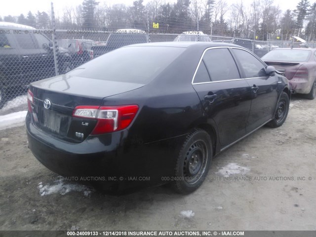4T1BD1FK4EU134369 - 2014 TOYOTA CAMRY HYBRID/LE/XLE 黑色 照片 4