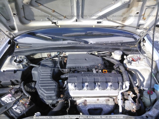 2HGES16305H598201 - 2005 HONDA CIVIC DX VP SILVER photo 10