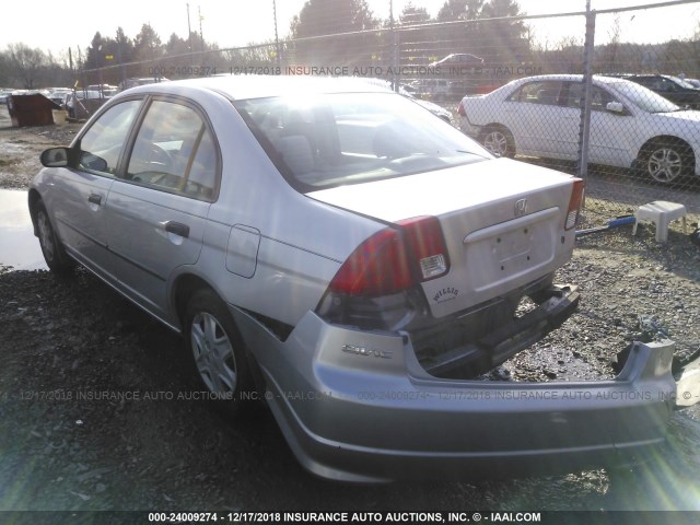 2HGES16305H598201 - 2005 HONDA CIVIC DX VP SILVER photo 3