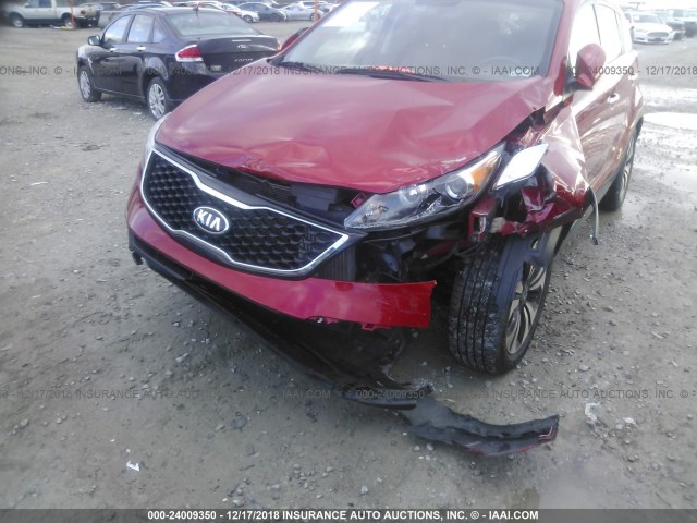 KNDPC3A6XD7351652 - 2013 KIA SPORTAGE SX RED photo 6