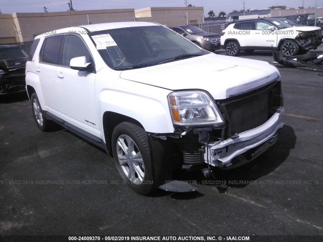 2GKALMEK0H6228598 - 2017 GMC TERRAIN SLE WHITE photo 1