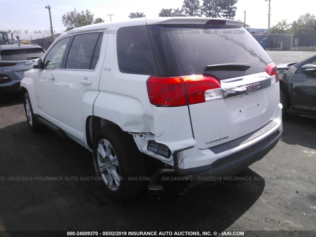 2GKALMEK0H6228598 - 2017 GMC TERRAIN SLE WHITE photo 3