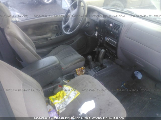 5TEHN72N72Z018567 - 2002 TOYOTA TACOMA DOUBLE CAB 灰色 照片 5