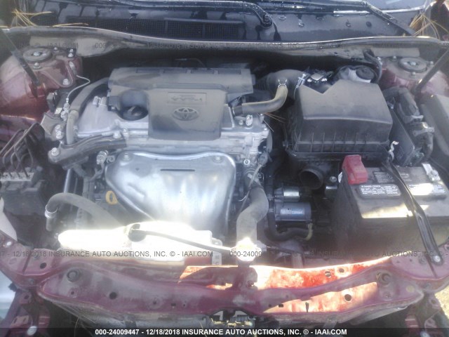 4T1BF1FK8GU521794 - 2016 TOYOTA CAMRY LE/XLE/SE/XSE RED photo 10